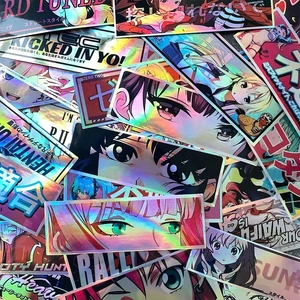 32PCS Anime Holographic Sticker Pack, Multicolor 32PCS Anime Holographic Sticker Pack, Multicolor