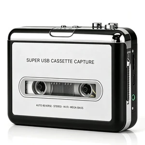 Cassette Tape Player, Portable Cassette Tape Recorder, Cassette to MP3 Converter with Instructions, Compatible with Laptops and Personal Computers Cassette Tape Player, Portable Cassette Tape Recorder, Cassette to MP3 Converter with Instructions, Compatible with Laptops and Personal Computers