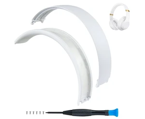 Top & Bottom Rubber Headband Kit for Beats Studio 3 & Studio 2 Wired & Wireless Headphones, Durable Silicone & Plastic Repair Kit for Replacement Headstrap Pads (Studio3-White) Top & Bottom Rubber Headband Kit for Beats Studio 3 & Studio 2 Wired & Wireless Headphones, Durable Silicone & Plastic Repair Kit for Replacement Headstrap Pads (Studio3-White)