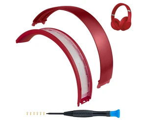 Top & Bottom Rubber Headband Kit for Beats Studio 3 & Studio 2 Wired & Wireless Headphones, Durable Silicone & Plastic Repair Kit for Replacement Headstrap Pads (Studio3-Red) Top & Bottom Rubber Headband Kit for Beats Studio 3 & Studio 2 Wired & Wireless Headphones, Durable Silicone & Plastic Repair Kit for Replacement Headstrap Pads (Studio3-Red)