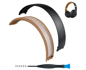 Top & Bottom Rubber Headband Kit for Beats Studio 3 & Studio 2 Wired & Wireless Headphones, Durable Silicone & Plastic Repair Kit for Replacement Headstrap Pads (Studio3-Midnight Black) Top & Bottom Rubber Headband Kit for Beats Studio 3 & Studio 2 Wired & Wireless Headphones, Durable Silicone & Plastic Repair Kit for Replacement Headstrap Pads (Studio3-Midnight Black)