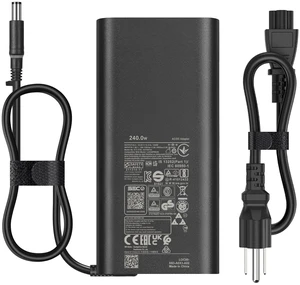 240W Slim GaN Laptop Charger Compatible with Dell G16 G15 G7 G5 19.5V/12.31A Adapter For Precision 7780 7770 7680 7670 7560 Alienware x17 x16 x15 M18x 17 15 Performance TB16 TB15 Dock 240W Slim GaN Laptop Charger Compatible with Dell G16 G15 G7 G5 19.5V/12.31A Adapter For Precision 7780 7770 7680 7670 7560 Alienware x17 x16 x15 M18x 17 15 Performance TB16 TB15 Dock