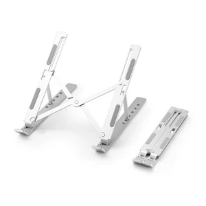 Foldable Laptop Stand, 7-Level Adjustable Aluminum Alloy Tablet Holder, Ultra-Thin Portable Notebook Riser for Desk, Office, Home, Travel (Silver,Aluminum Alloy) Foldable Laptop Stand, 7-Level Adjustable Aluminum Alloy Tablet Holder, Ultra-Thin Portable Notebook Riser for Desk, Office, Home, Travel (Silver,Aluminum Alloy)