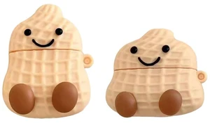Earphone Case for AirPods 4, Happy Smiling Sitting Peanut Soft TPU Silicone Case, Good Mood Good Luck Peanut AirPods 4 Cover Protective Skin Shockproof Protector for Earbuds Earphone Case for AirPods 4, Happy Smiling Sitting Peanut Soft TPU Silicone Case, Good Mood Good Luck Peanut AirPods 4 Cover Protective Skin Shockproof Protector for Earbuds
