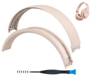 Top & Bottom Headband Rubber Replacement Cover for Beats Studio Pro Noise Cancelling Headphones, Plastic Headstrap Pad Repair Parts-Moon Top & Bottom Headband Rubber Replacement Cover for Beats Studio Pro Noise Cancelling Headphones, Plastic Headstrap Pad Repair Parts-Moon