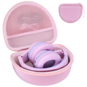 Kids Headphones Case for iClever BTH12/HS19/BTH26 Folding Headphones, Pink Protective Carrying Bag Hard Shell Shockproof, Portable Headphone Storage with Mesh Bag Lightweight Boys &Girls Kids Headphones Case for iClever BTH12/HS19/BTH26 Folding Headphones, Pink Protective Carrying Bag Hard Shell Shockproof, Portable Headphone Storage with Mesh Bag Lightweight Boys &Girls