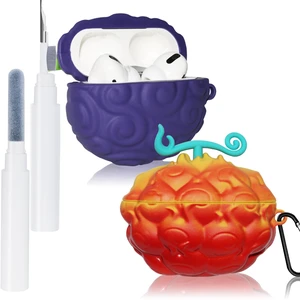 2Pack Devi Fruit for AirPods Pro Case Cute 2019, 3D Cartoon Silicone for Devil Fruit Cover Accessories for AirPods Pro 1st/2rd Generation Case for Boy Girl Cleaning Pen(Purple&Red Yellow Devil Fruit) 2Pack Devi Fruit for AirPods Pro Case Cute 2019, 3D Cartoon Silicone for Devil Fruit Cover Accessories for AirPods Pro 1st/2rd Generation Case for Boy Girl Cleaning Pen(Purple&Red Yellow Devil Fruit)