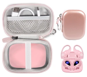 Case for PocBuds Headphones 80hrs Playtime Wireless Charging Case Digital Display Sports Ear Buds (Pink) Case for PocBuds Headphones 80hrs Playtime Wireless Charging Case Digital Display Sports Ear Buds (Pink)