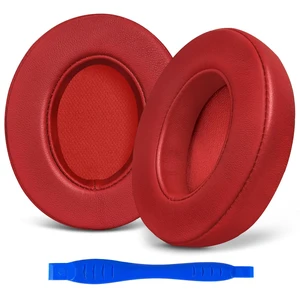 Studio 3 Replacement Ear Pads for Beats Studio 3 & 2 Headphones, Cushions Earpads with Genuine Lambskin Leather, Softer Memory Foam, Stronger Adhesive (Lambskin-Red) Studio 3 Replacement Ear Pads for Beats Studio 3 & 2 Headphones, Cushions Earpads with Genuine Lambskin Leather, Softer Memory Foam, Stronger Adhesive (Lambskin-Red)