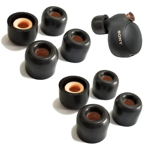Memory Foam Tips for Sony WF-1000XM4/1000XM5 Replacement Earbuds Tips 4 Pairs Small, Noise Isolating, Secure Fit, for Sony Earbuds WF-SP900/XB700/C500/C700N, Fits Charging Case, Black Memory Foam Tips for Sony WF-1000XM4/1000XM5 Replacement Earbuds Tips 4 Pairs Small, Noise Isolating, Secure Fit, for Sony Earbuds WF-SP900/XB700/C500/C700N, Fits Charging Case, Black