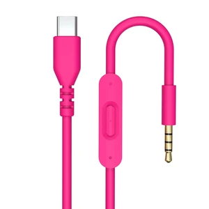 USB C Solo 4 Audio Cable, Solo 3 Replacement Audio Aux Cord with Inline Mic Control Compatible with Beats Studio Solo Pro Detox Mixr Executive Pill Headphones to iPhone 17/16 USB-C Devices (Pink) USB C Solo 4 Audio Cable, Solo 3 Replacement Audio Aux Cord with Inline Mic Control Compatible with Beats Studio Solo Pro Detox Mixr Executive Pill Headphones to iPhone 17/16 USB-C Devices (Pink)