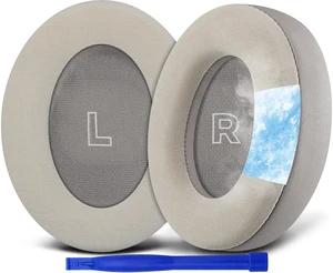 Cooling Gel Replacement Earpads for Bose QC Ultra/New QuietComfort Ultra(2nd Gen) Wireless Headphones, Ear Pads Cushions with Breathable Ice Silk Fabric, Noise Isolation Foam - Sandstone Cooling Gel Replacement Earpads for Bose QC Ultra/New QuietComfort Ultra(2nd Gen) Wireless Headphones, Ear Pads Cushions with Breathable Ice Silk Fabric, Noise Isolation Foam - Sandstone