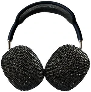 Black Cover for Airpods Max, Bling Rhinestone Apple Headphone Case Sparkling Cute Glitter Airpod pro max Ear Covers Protective Accessories Black Cover for Airpods Max, Bling Rhinestone Apple Headphone Case Sparkling Cute Glitter Airpod pro max Ear Covers Protective Accessories