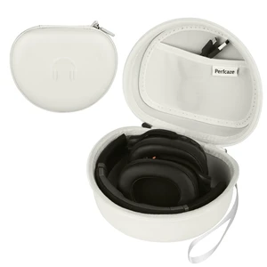 Headphone Case for BERIBES WH202A/305B, Skullcandy Crusher Evo/ANC 2, TOZO Hard Shell EVA Portable Carrying Case for Foldable Over-Ear Headphones, with Mesh Pocket for Cable, White Headphone Case for BERIBES WH202A/305B, Skullcandy Crusher Evo/ANC 2, TOZO Hard Shell EVA Portable Carrying Case for Foldable Over-Ear Headphones, with Mesh Pocket for Cable, White