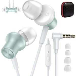 Wired Earbuds 3.5mm Headphones for Chromebook Laptop PC, Green Noise Isolating Ear Buds Wired Plug in Audio Jack Mic/Mute HiFi Stereo Headphone Cord Earphones for Kindle Fire Laptop School Wired Earbuds 3.5mm Headphones for Chromebook Laptop PC, Green Noise Isolating Ear Buds Wired Plug in Audio Jack Mic/Mute HiFi Stereo Headphone Cord Earphones for Kindle Fire Laptop School