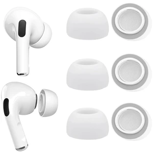 Memory Foam Ear Tips for AirPods Pro and AirPods Pro 2 Silicone Shield 3 Pairs Replacement Tips (Grey, S/M/L) Memory Foam Ear Tips for AirPods Pro and AirPods Pro 2 Silicone Shield 3 Pairs Replacement Tips (Grey, S/M/L)