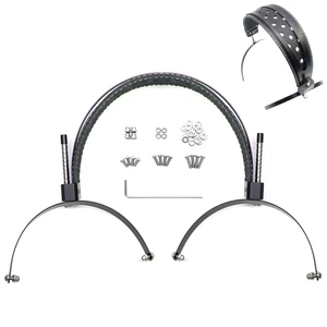 Genuine Leather Full Metal Headband Compatible with Hifiman HE400,SUNDARA,SUNDARA-C Closed-Back,HE R10 R9,HE560,HE6se,SUSVARA Replacement Headphone Weight Dispersing Strap Hybrid Headband Genuine Leather Full Metal Headband Compatible with Hifiman HE400,SUNDARA,SUNDARA-C Closed-Back,HE R10 R9,HE560,HE6se,SUSVARA Replacement Headphone Weight Dispersing Strap Hybrid Headband