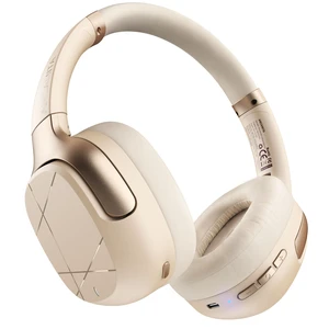Hybrid Active Noise Cancelling Headphones, Wireless Over Ear Bluetooth 50H Long ANC Playtime, Rotatable and Foldable, HiFi Audio Deep Bass, Customized EQ via APP, Transparency Mode (Cream White) Hybrid Active Noise Cancelling Headphones, Wireless Over Ear Bluetooth 50H Long ANC Playtime, Rotatable and Foldable, HiFi Audio Deep Bass, Customized EQ via APP, Transparency Mode (Cream White)