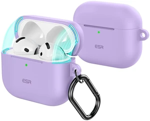 for AirPods 5/4 Case, Magnetic Lid, Cloud Series, Purple Compatible with Apple AirPods 5/4 Case (2026/2024) (USB-C), Magnetic Lid, Full Drop Protection Cover with Carabiner for AirPods 5/4 Case, Magnetic Lid, Cloud Series, Purple Compatible with Apple AirPods 5/4 Case (2026/2024) (USB-C), Magnetic Lid, Full Drop Protection Cover with Carabiner