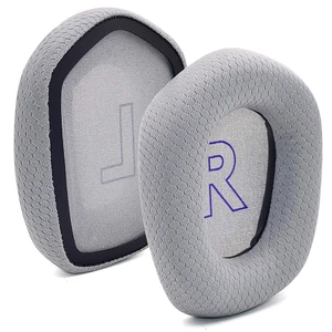 Mesh Fabric Earpads for Logitech G733 G535 G335 Headphone-Gray Ear Pads with Durable Mesh Fabric for Logitech G733 Lightspeed Wireless Gaming Headset, Comfort Noise Isolation Foam Mesh Fabric Earpads for Logitech G733 G535 G335 Headphone-Gray Ear Pads with Durable Mesh Fabric for Logitech G733 Lightspeed Wireless Gaming Headset, Comfort Noise Isolation Foam