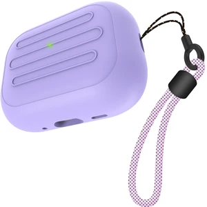 Anti-Lost Case for AirPods Pro 3 one-Piece Design case,Wireless Charging, LED Visible,Lanyard Included. (Purple) Anti-Lost Case for AirPods Pro 3 one-Piece Design case,Wireless Charging, LED Visible,Lanyard Included. (Purple)