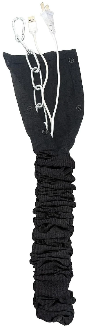 Black Linen Cord Cover, Wire Cover for Chandelier Chain, 1 Pack 70.8 in with Button Snap Closure for Lighting Wires Black Linen Cord Cover, Wire Cover for Chandelier Chain, 1 Pack 70.8 in with Button Snap Closure for Lighting Wires