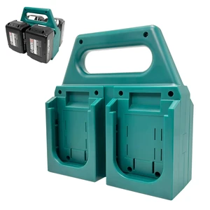 4-Slot Battery Holder Compatible with Makita 18V Batteries, Portable Battery Organizer with Handle for Tool Bags, Workshop and Jobsite Storage 4-Slot Battery Holder Compatible with Makita 18V Batteries, Portable Battery Organizer with Handle for Tool Bags, Workshop and Jobsite Storage