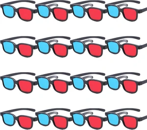 Red-Blue 3D Glasses, 16-Pack Anaglyph 3D Viewing Glasses for Movies, Games, and Pictures Compatible with TV, PC, Projectors, and Home Theater Red-Blue 3D Glasses, 16-Pack Anaglyph 3D Viewing Glasses for Movies, Games, and Pictures Compatible with TV, PC, Projectors, and Home Theater