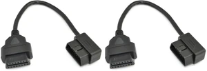 1ft Feet 30cm/12 OBD II OBD2 16 Pin Male to Female Extension Cable Car Diagnostic Extender Cord Adapter (Pack of 2) 1ft Feet 30cm/12 OBD II OBD2 16 Pin Male to Female Extension Cable Car Diagnostic Extender Cord Adapter (Pack of 2)