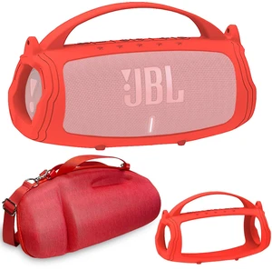 Silicone Cover and Hard Case for JBL Charge 4 / Charge 5 Speaker Protective Cases for Charge 5/4 Bluetooth Speaker Accessories, NOT for Wi-Fi Version (Red) Silicone Cover and Hard Case for JBL Charge 4 / Charge 5 Speaker Protective Cases for Charge 5/4 Bluetooth Speaker Accessories, NOT for Wi-Fi Version (Red)