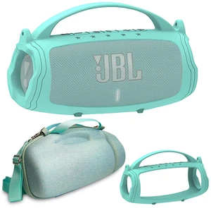Silicone Cover and Hard Case for JBL Charge 4 / Charge 5 Speaker Protective Cases for Charge 5/4 Bluetooth Speaker Accessories, NOT for Wi-Fi Version (Teal) Silicone Cover and Hard Case for JBL Charge 4 / Charge 5 Speaker Protective Cases for Charge 5/4 Bluetooth Speaker Accessories, NOT for Wi-Fi Version (Teal)