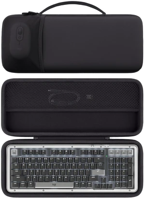 for Logitech Alto Keys K98M Keyboard Carry Case, Black Travel Protective Storage Case with Mesh Pocket for POP Mouse and Accessories, Travel Storage, Carrying Handle for Logitech Alto Keys K98M Keyboard Carry Case, Black Travel Protective Storage Case with Mesh Pocket for POP Mouse and Accessories, Travel Storage, Carrying Handle