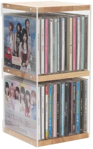 CD Holder Desk Rack Organizer, Wooden CD Holder Stand, CD Storage Rack, Game Disc Display CD Organizer Desk Stand Protection Storage Cube, Fit for Theatre Room Collectibles Holds 24 CD Case CD Holder Desk Rack Organizer, Wooden CD Holder Stand, CD Storage Rack, Game Disc Display CD Organizer Desk Stand Protection Storage Cube, Fit for Theatre Room Collectibles Holds 24 CD Case