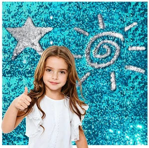 36×49 in Sequin Fabric Sensory Wall Panel for Kids, Sensory Room Must Haves 0.2in Reversible Flip Sequin Fabric Wall, Laser Cut Edge, Fidgeting Activity Classroom Home Tactile Training, Sky Blue 36×49 in Sequin Fabric Sensory Wall Panel for Kids, Sensory Room Must Haves 0.2in Reversible Flip Sequin Fabric Wall, Laser Cut Edge, Fidgeting Activity Classroom Home Tactile Training, Sky Blue