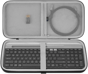 Keyboard Hard Shell Protective Travel Case, Compatible with Logitech MK470 Slim Wireless Keyboard and Mouse Combo, Logitech MK470 / K585 / K580 (Dark Gray) Keyboard Hard Shell Protective Travel Case, Compatible with Logitech MK470 Slim Wireless Keyboard and Mouse Combo, Logitech MK470 / K585 / K580 (Dark Gray)
