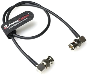12G SDI Cable Flexible, BNC Male to Male Right Angle for RED Komodo Atomos Monitor 75 Ohm Shielded Cable for 4K Video Camera 50cm 19in 12G SDI Cable Flexible, BNC Male to Male Right Angle for RED Komodo Atomos Monitor 75 Ohm Shielded Cable for 4K Video Camera 50cm 19in