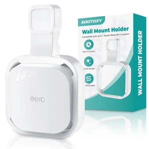 Wall Mount Holder for eero 7 Router Mesh Wi-Fi System No Messy Wires, Space-Saving Outlet Wall Mount Holder for eero 7 Extender, Stand Bracket for eero 7 (1 Pack) Wall Mount Holder for eero 7 Router Mesh Wi-Fi System No Messy Wires, Space-Saving Outlet Wall Mount Holder for eero 7 Extender, Stand Bracket for eero 7 (1 Pack)