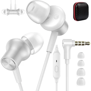 3.5mm Headphones Wired Earbuds for Chromebook Laptop PC, Silver Noise Isolating Ear Buds Wired Plug in Audio Jack Mic/Mute HiFi Stereo Headphone Cord Earphones for Kindle Fire Laptop School 3.5mm Headphones Wired Earbuds for Chromebook Laptop PC, Silver Noise Isolating Ear Buds Wired Plug in Audio Jack Mic/Mute HiFi Stereo Headphone Cord Earphones for Kindle Fire Laptop School
