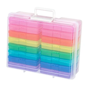 Multicolor Photo & Craft Keeper by Simply Tidy - Organize and Store Photos, Stickers, and Craft Supplies, Includes 16 Small Cases - 1 Pack Multicolor Photo & Craft Keeper by Simply Tidy - Organize and Store Photos, Stickers, and Craft Supplies, Includes 16 Small Cases - 1 Pack