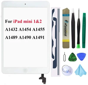 Dedia Touch Screen Replacement for iPad Mini 1 / iPad Mini2 7.9 Inch,A1432 A1454 A1455 A1489 A1490 Digitizer Glass Assembly with Home Button+Cameral Holder+Pre-Installed Adhesive + Tool Kit(White) Dedia Touch Screen Replacement for iPad Mini 1 / iPad Mini2 7.9 Inch,A1432 A1454 A1455 A1489 A1490 Digitizer Glass Assembly with Home Button+Cameral Holder+Pre-Installed Adhesive + Tool Kit(White)