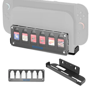Wall Mount Holder for Switch 2 with Magnetic Acrylic Game Card Organizer Metal Console Bracket + 6-Slot Clear Card Holder Modular, Space-Saving Display for Switch/OLED/Switch 1 Wall Mount Holder for Switch 2 with Magnetic Acrylic Game Card Organizer Metal Console Bracket + 6-Slot Clear Card Holder Modular, Space-Saving Display for Switch/OLED/Switch 1
