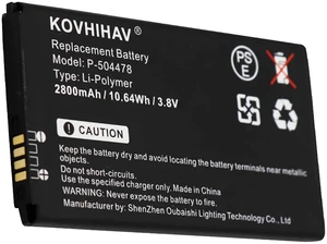 Replacement Battery for ADT Command Secondary Color Touchscreen Keypad,fits P-504478 2800mAh 3.8V Replacement Battery for ADT Command Secondary Color Touchscreen Keypad,fits P-504478 2800mAh 3.8V