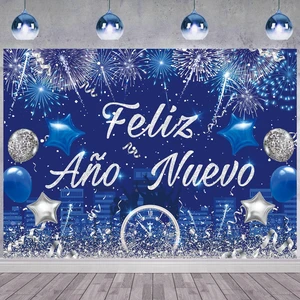 Feliz Año Nuevo Banner Spanish Happy New Year Backdrop 2026 New Year's Eve Photography Background Blue Fireworks Hello 2026 Party Decorations Banner Photo Studio Props (8X6FT(94 x 70 inch)) Feliz Año Nuevo Banner Spanish Happy New Year Backdrop 2026 New Year's Eve Photography Background Blue Fireworks Hello 2026 Party Decorations Banner Photo Studio Props (8X6FT(94 x 70 inch))