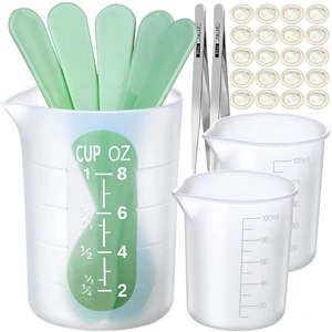 Silicone Measuring Cups for Epoxy Resin, 250 & 100ml Reusable Epoxy Resin Mixing Cups, Silicone Pouring Cup, with Stir Sticks, Finger Cots, Tweezers Silicone Measuring Cups for Epoxy Resin, 250 & 100ml Reusable Epoxy Resin Mixing Cups, Silicone Pouring Cup, with Stir Sticks, Finger Cots, Tweezers