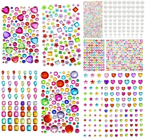 2774PCS Gem Stickers, Self Adhesive Gems for Crafts, Acrylic Bling Heart Sticker, Jewel Stickers Crafts self Adhesive, Assorted Shapes Jewels Rhinestones Sticker, Craft Supplies for Kids 2774PCS Gem Stickers, Self Adhesive Gems for Crafts, Acrylic Bling Heart Sticker, Jewel Stickers Crafts self Adhesive, Assorted Shapes Jewels Rhinestones Sticker, Craft Supplies for Kids