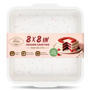 8 x 8 Inch Silicone Brownie Pan, Square Cake Pan with Steel Frame | For Brownies, Cakes & Bread, Food Grade Silicone with Stainless Steel Frame, Nonstick Surface, Easy Release & Cleanup 8 x 8 Inch Silicone Brownie Pan, Square Cake Pan with Steel Frame | For Brownies, Cakes & Bread, Food Grade Silicone with Stainless Steel Frame, Nonstick Surface, Easy Release & Cleanup