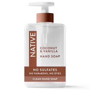 Native Liquid Hand Soap, 13fl oz, Coconut & Vanilla, Non-drying, Naturally Derived Cleansers, Sulfate Free Native Liquid Hand Soap, 13fl oz, Coconut & Vanilla, Non-drying, Naturally Derived Cleansers, Sulfate Free