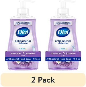 Dial Antibacterial Defense Lavender & Jasmine Liquid Hand Soap, 11fl oz (2 Pack) Dial Antibacterial Defense Lavender & Jasmine Liquid Hand Soap, 11fl oz (2 Pack)