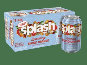 Splash Blast Blood Orange Sparkling Can, 12 fl oz, 8-Pack Splash Blast Blood Orange Sparkling Can, 12 fl oz, 8-Pack