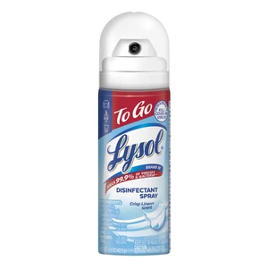 Lysol to Go Travel Size Disinfectant Spray, Crisp Linen, 1.5fl oz Lysol to Go Travel Size Disinfectant Spray, Crisp Linen, 1.5fl oz